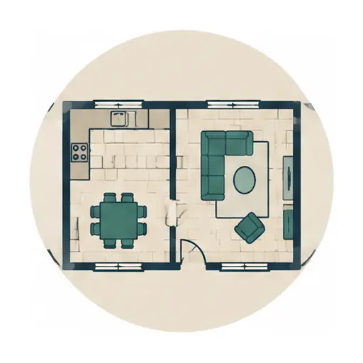 Schematic: Open main floor