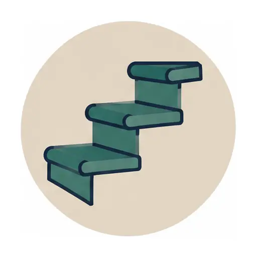 Schematic icon: Hardwood Stairs